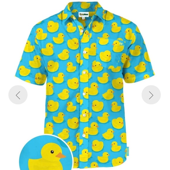 Tipsy Elves Other - Tipsy Elves Rubber ducky short sleeve button down mens size small